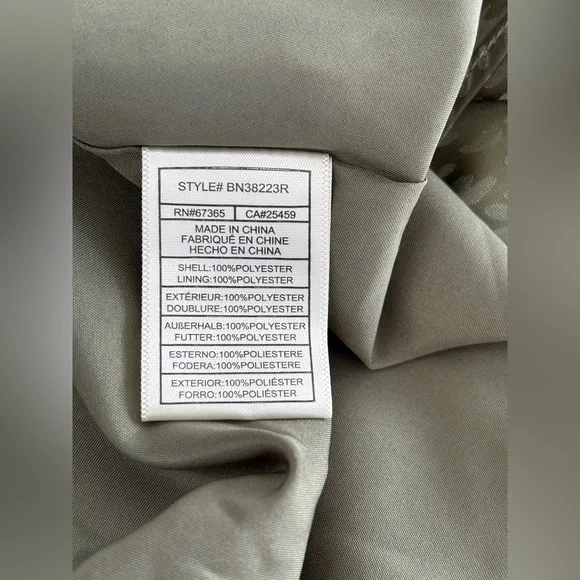 NWOT Steve Madden Mini Dress Size S Olive Green Subtle Leopard Print Faux Wrap - Picture 5 of 8